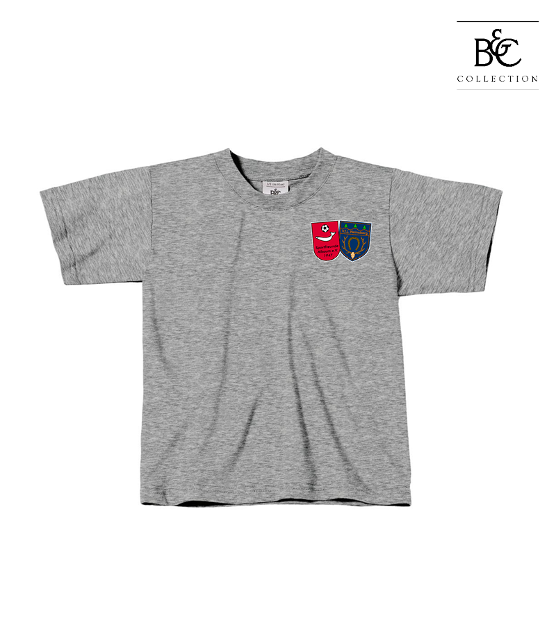 B&C Kinder T-Shirt Sports Grey "Anton"