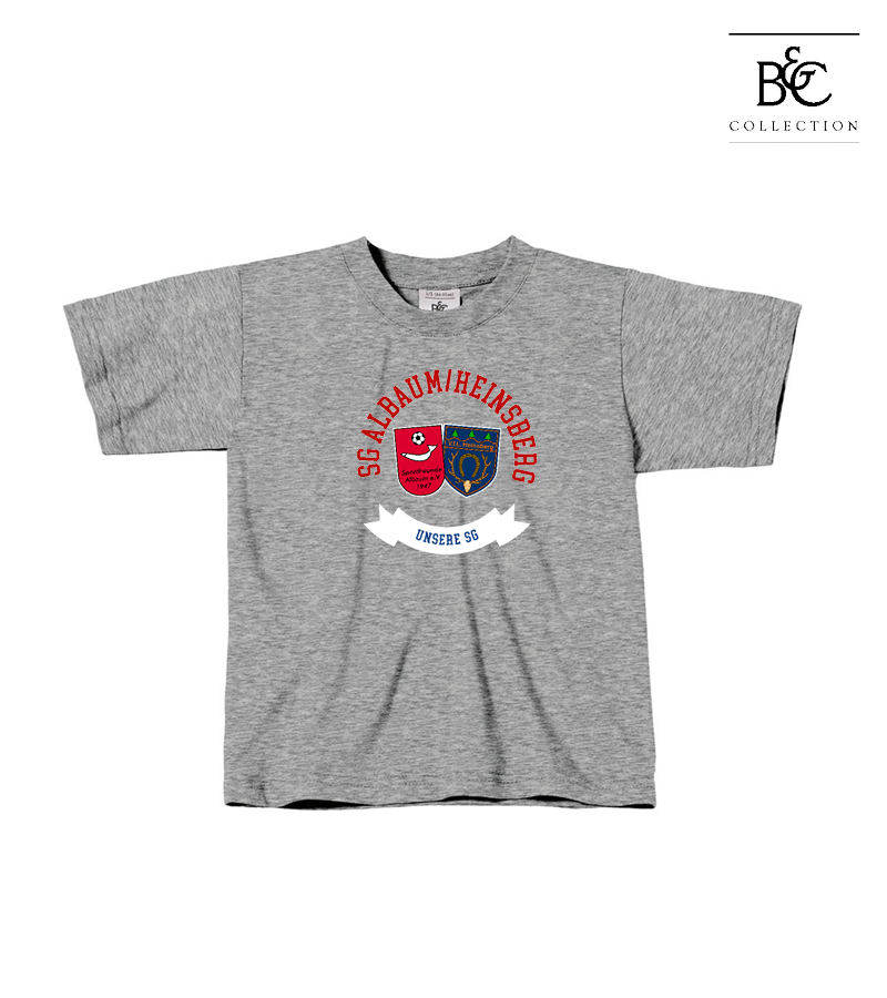 B&C Kinder T-Shirt Sports Grey "Bono"