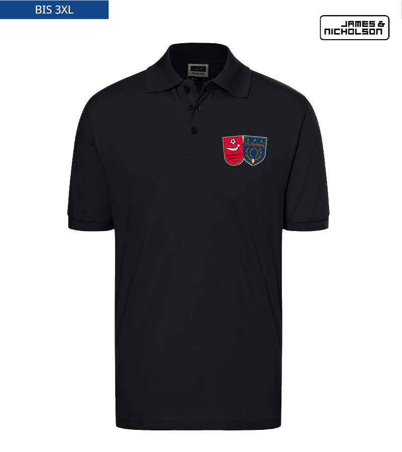 J+N Herren Polo-Shirt Black "Uwe"