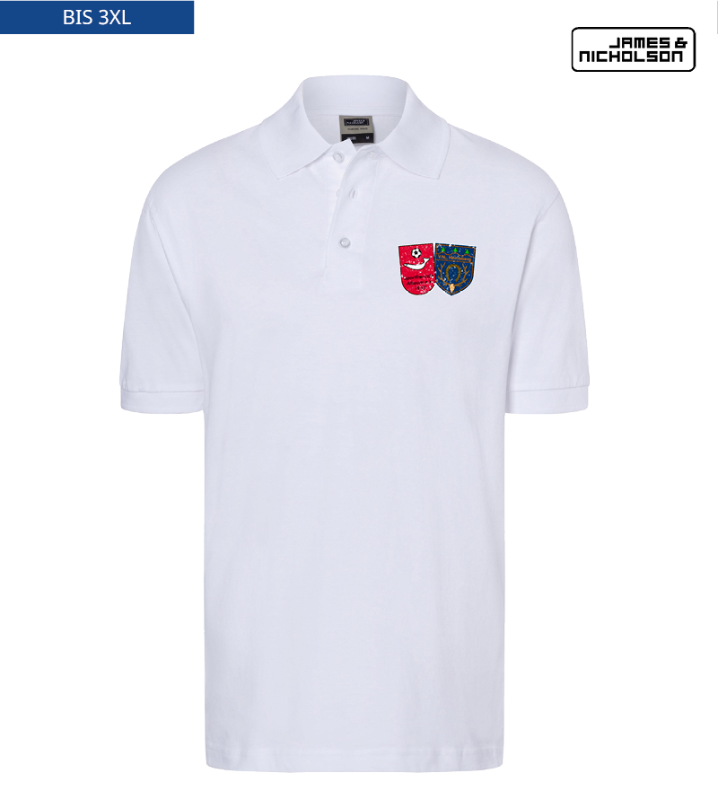 J+N Herren Polo-Shirt White "Uwe"