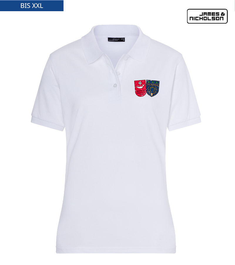 J+N Damen Polo-Shirt White "Uwe"